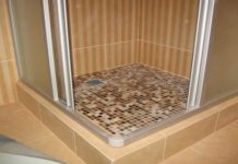 Как сделать душевую кабину с поддоном из плитки