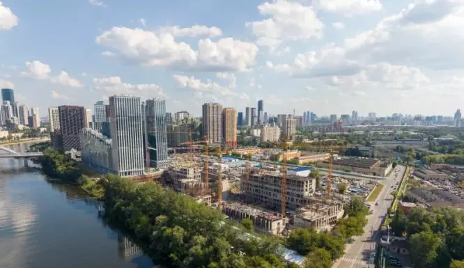 В новых корпусах ЖК у Москвы-реки начались монолитные работы